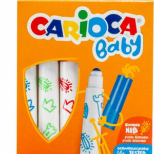Carioca Teddy Baby Crayons - Pack of 6, Baby Crayons